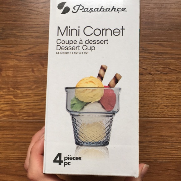 Dessert cups ice-cream pack of 4 verre à dessert crème glacée - Picture 5 of 6